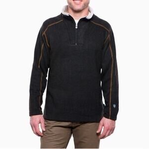 Kuhl Brown Europa 1/4 Zip Fleece Pullover Sz.M
